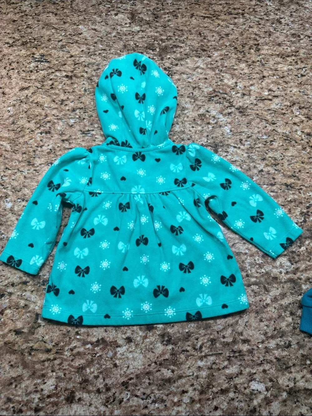 Bundle of baby girls 3 pullover sweaters. one bodysuit and one shirt - 12 months